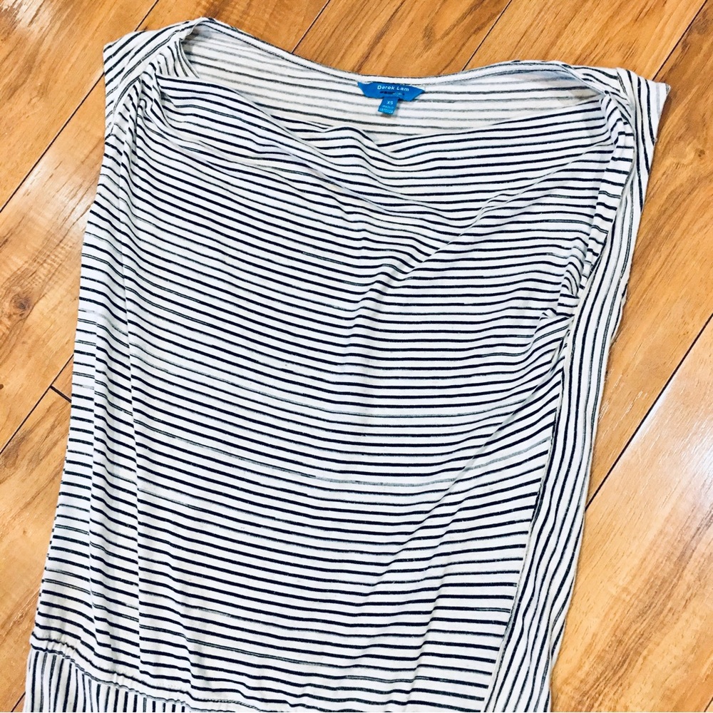 Derek Lam Black Ivory Pinstripe Skirt dress